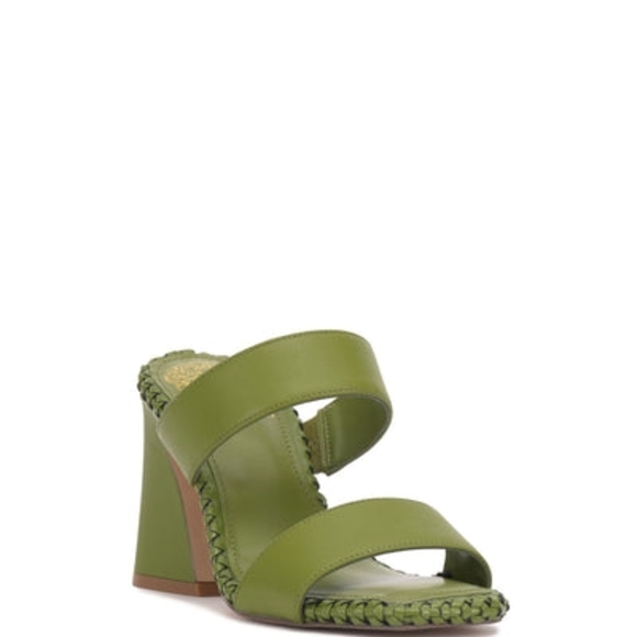 Vince Camuto Shoes - NEW - Vince Camuto Kaden Stitched Block Heel Mule Sandals